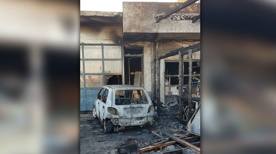 Καταστροφές προκάλεσε πυρκαγιά σε ξυλουργείο στο Ηράκλειο Κρήτης