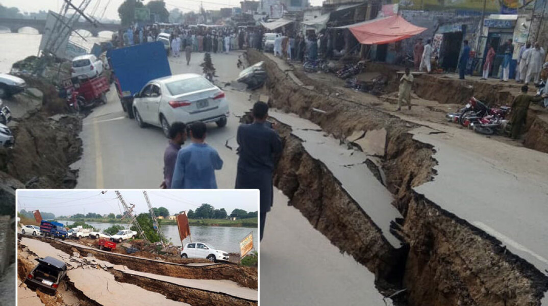 Άνοιξε η γη στο Πακιστάν μετά τον καταστροφικό σεισμό