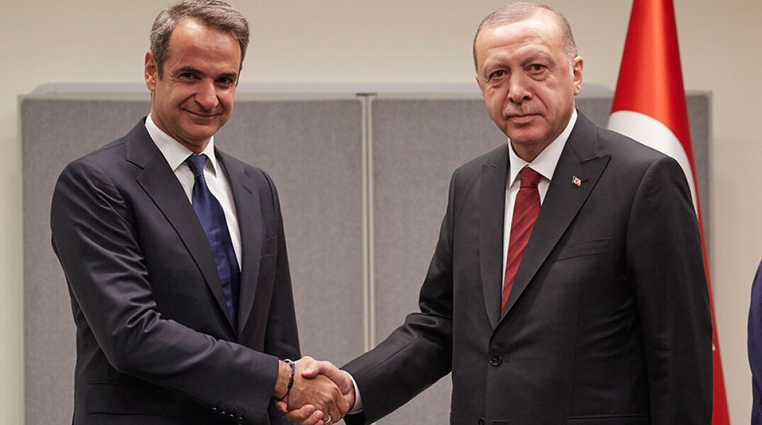 Κυριάκος Μητσοτάκης και Ρετζέπ Ταγίπ Ερντογάν στη Νέα Υόρκη