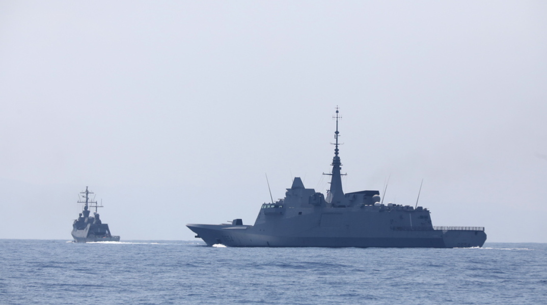 Γαλλοκυπριακή ναυτική άσκηση στα κυπριακά χωρικά ύδατα.