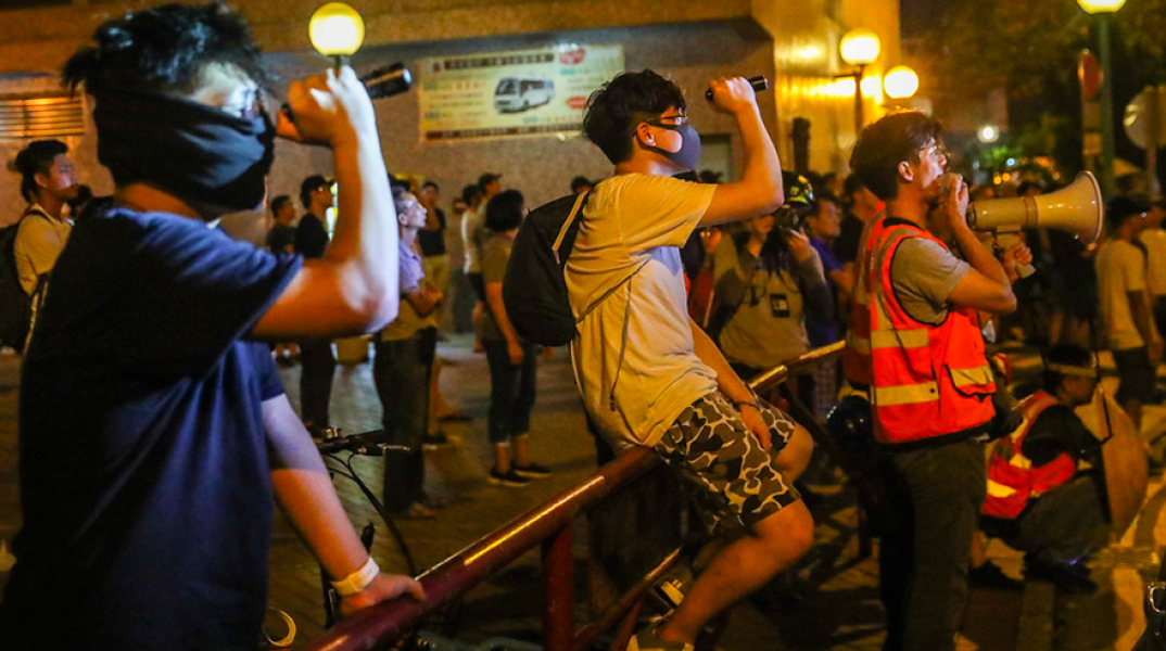 Διαδηλωτές στο Χονγκ Κονγκ