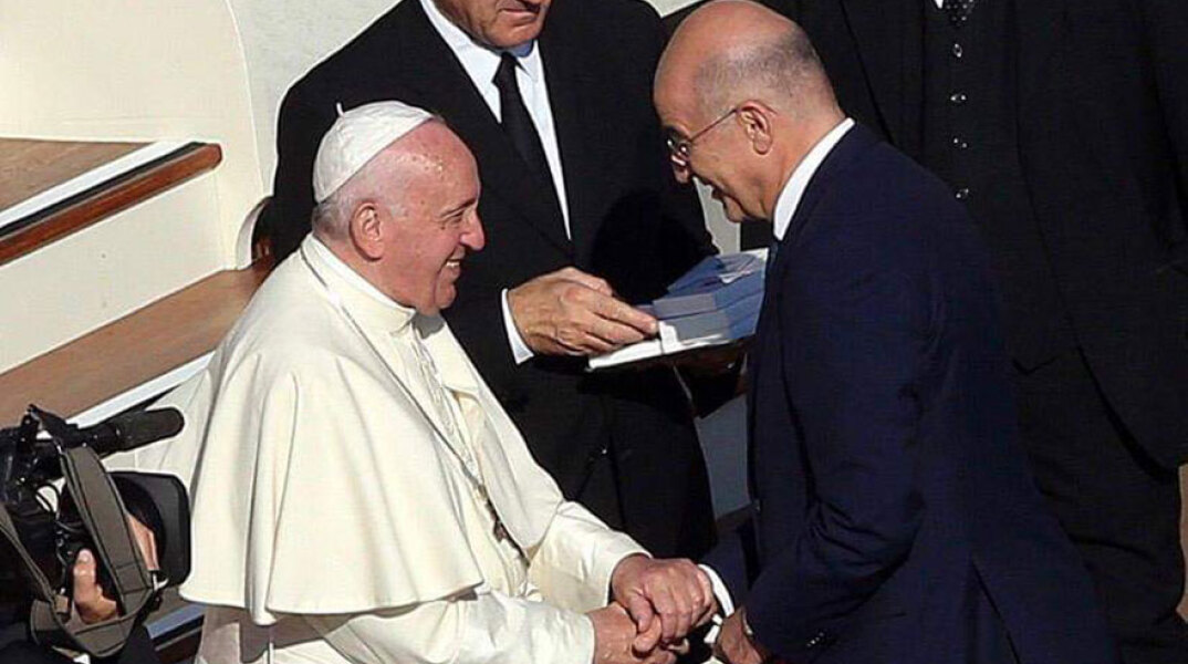 Πάπας Φραγκίσκος - Νίκος Δένδιας 