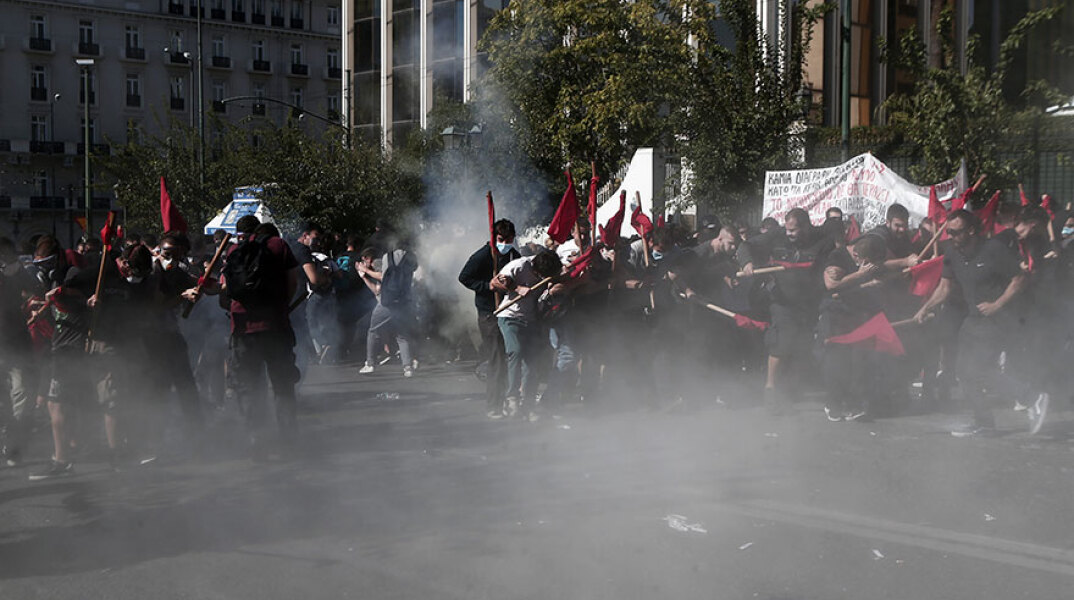 Επεισόδια στη φοιτητική πορεία στην Αθήνα 