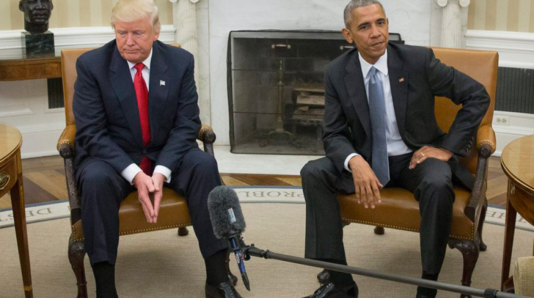 Ντόναλντ Τραμπ, Μπαράκ Ομπάμα.
