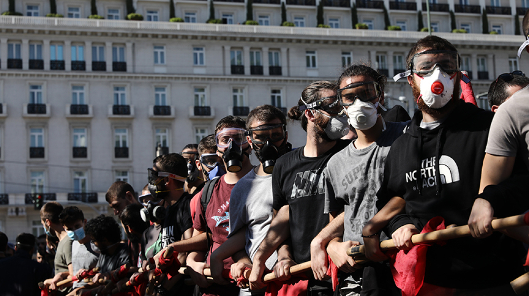 Πορεία στο κέντρο της Αθήνας