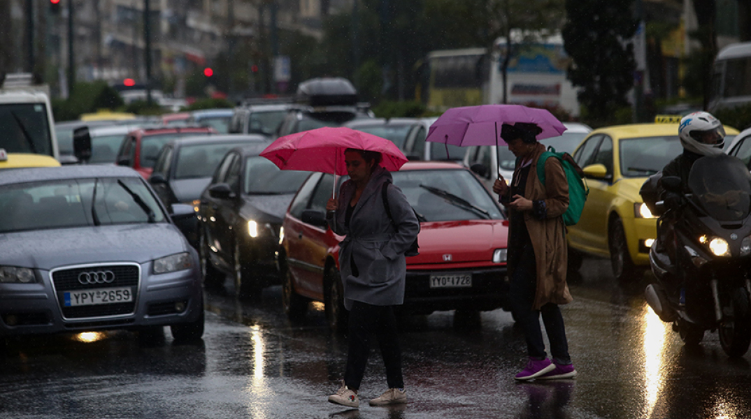 Βροχή στην Αθήνα 
