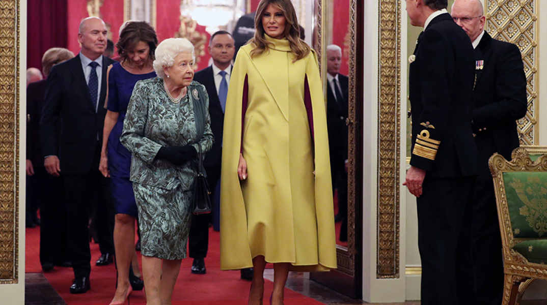 Βασίλισσα Ελισάβετ και Μελάνια Τραμπ 