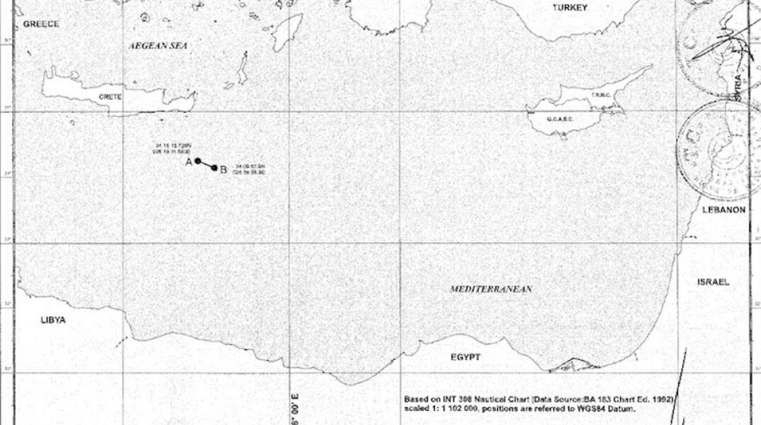 Ο χάρτης με τις θαλάσσιες ζώνες βάσει του μνημονίου Τουρκίας-Λιβύης