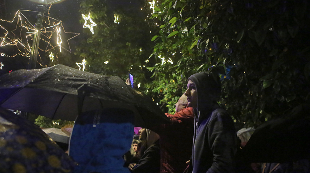 Ισχυρή νεροποντή στην Αθήνα 