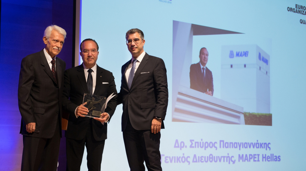 «Έλληνας Quality Leader of the Year 2019» ο Γενικός Διευθυντής της MAPEI Hellas, Δρ Σπύρος Παπαγιαννάκης