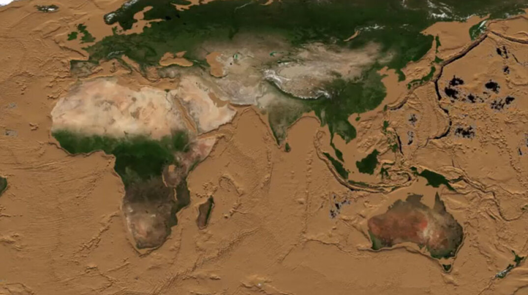 Ο πλανήτης Γη αν στεγνώσουν οι ωκεανοί