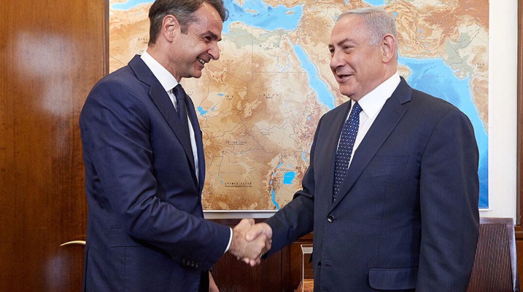 Κυριάκος Μητσοτάκης και Μπενιαμίν Νετανιάχου