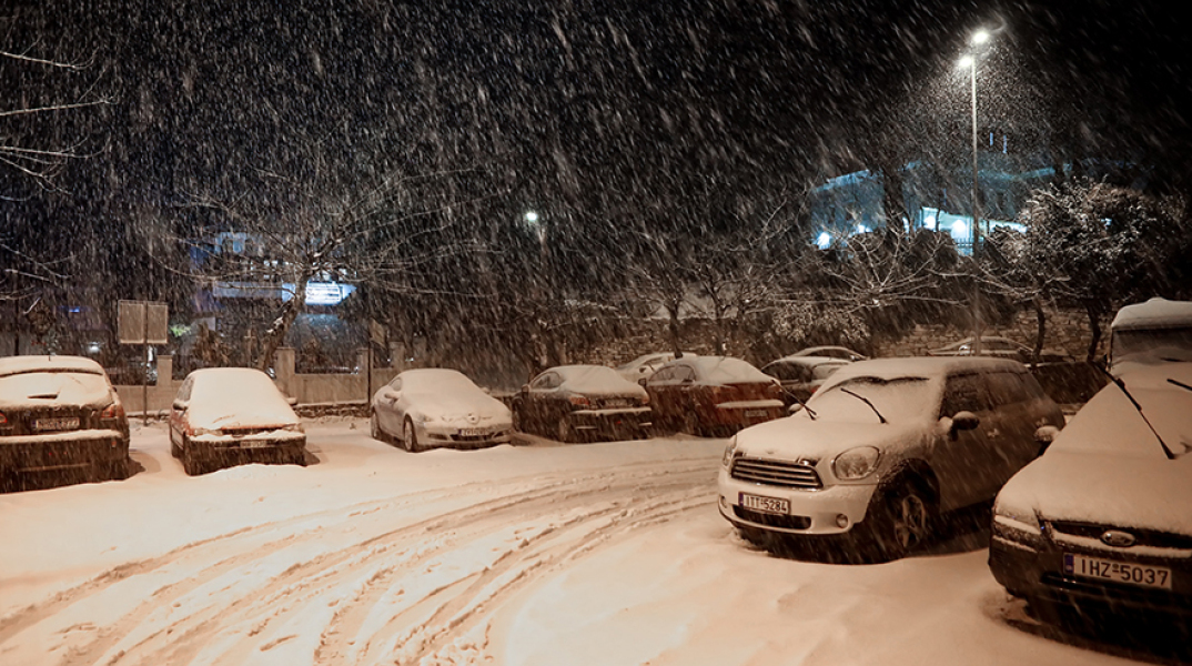 Χιόνια στην Πορταριά 