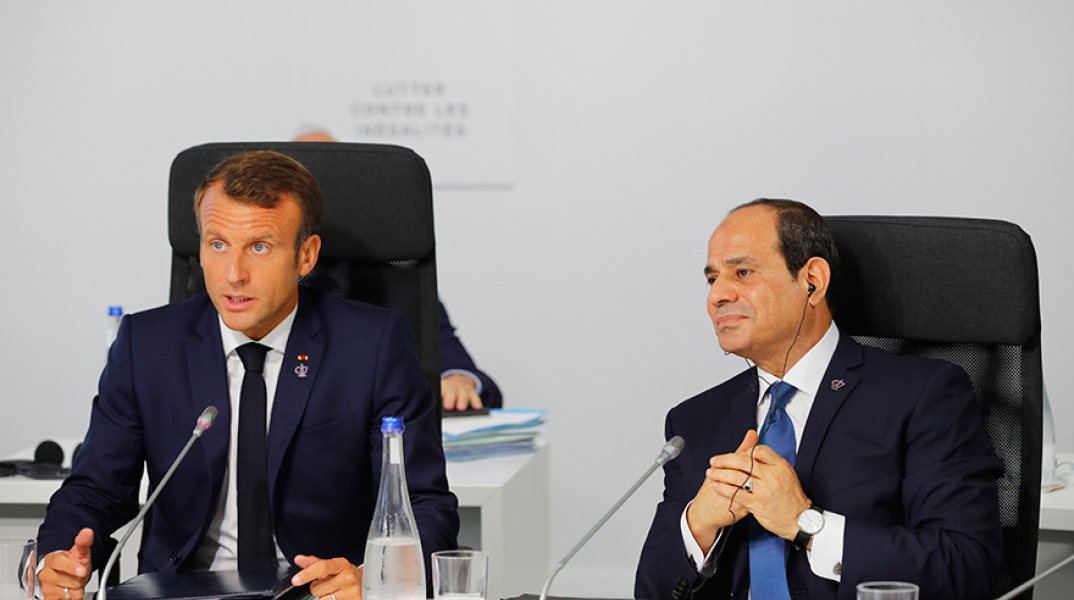Εμανουέλ Μακρόν και Αμπντέλ Φάταχ αλ-Σίσι