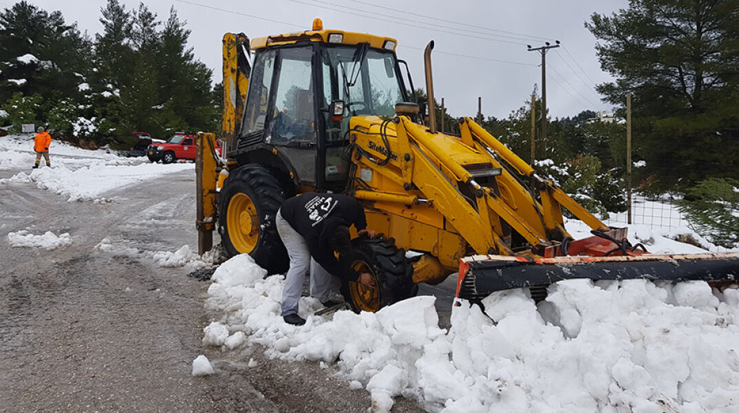 Χιόνια στις Αφίδνες