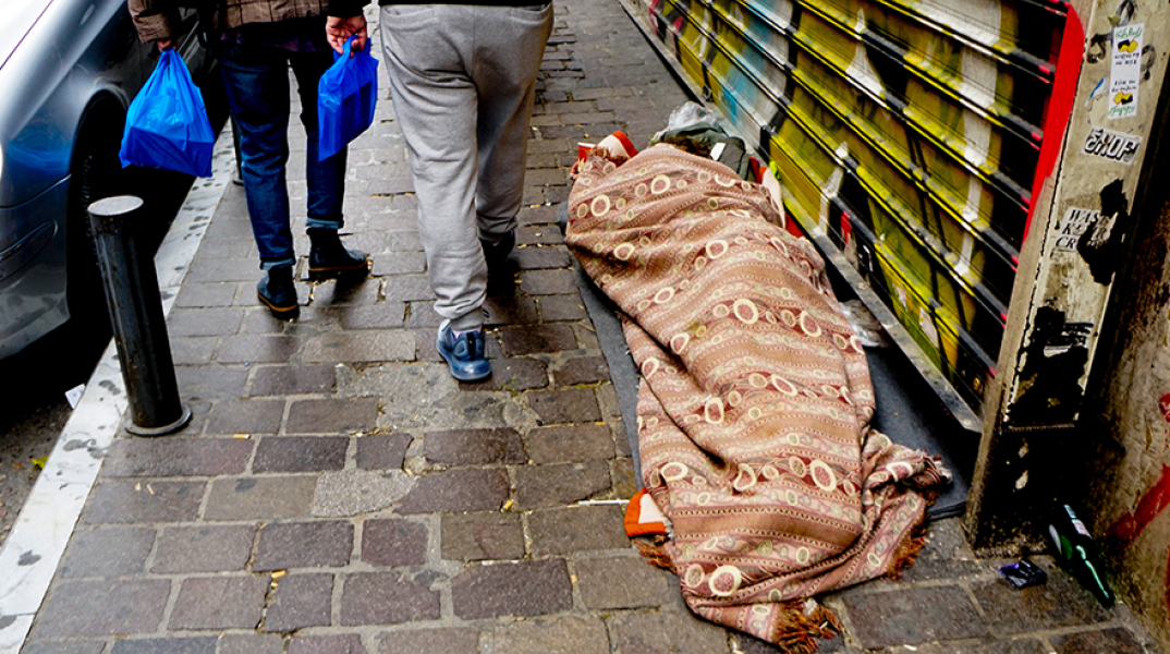 Άστεγοι στην Αθήνα