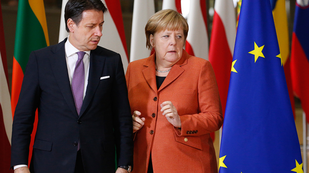 Τζουζέπε Κόντε-Άνγκελα Μέρκελ 