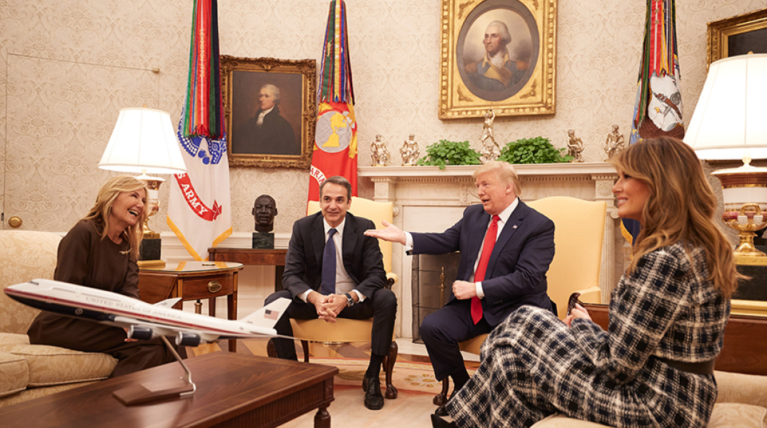 Μαρέβα Μητσοτάκη Γκραμπόφσκι-Ντόναλντ Τραμπ / © EUROKINISSI / ΓΡΑΦΕΙΟ ΤΥΠΟΥ ΠΡΩΘΥΠΟΥΡΓΟΥ 