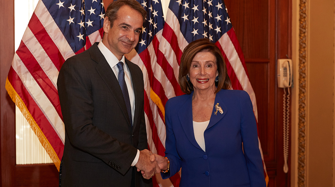 Κυριάκος Μητσοτάκης, Νάνσι Πελόζι 