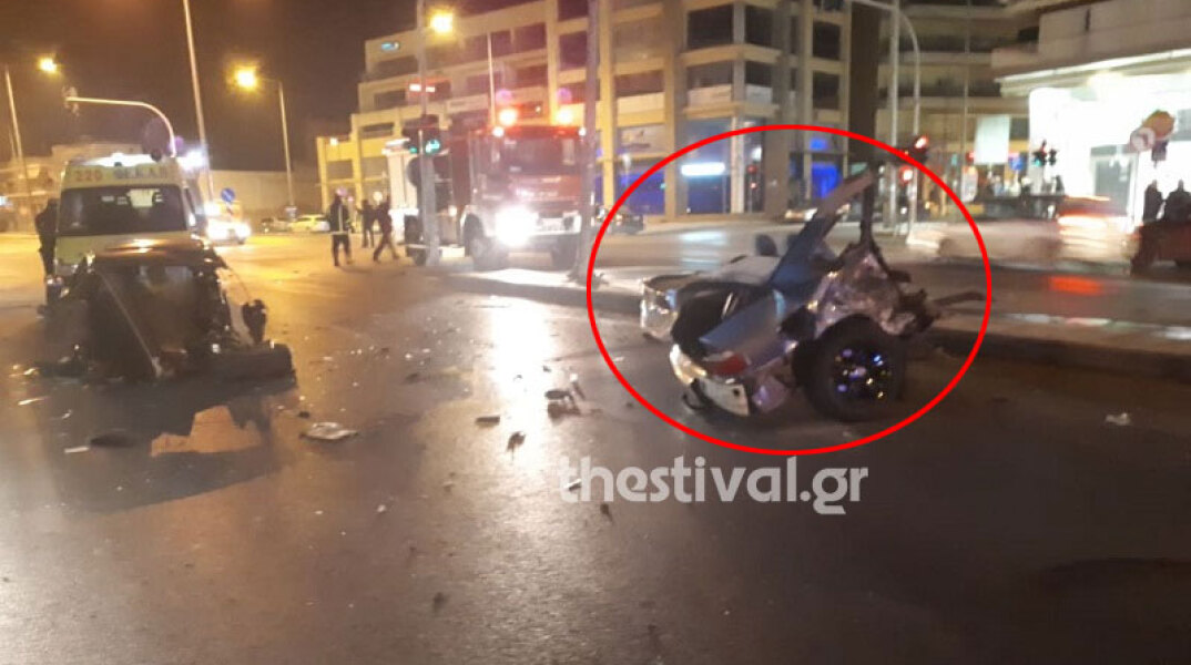 Κινηματογραφική καταδίωξη στη Θεσσαλονίκη: Ι.Χ. κόπηκε στη μέση