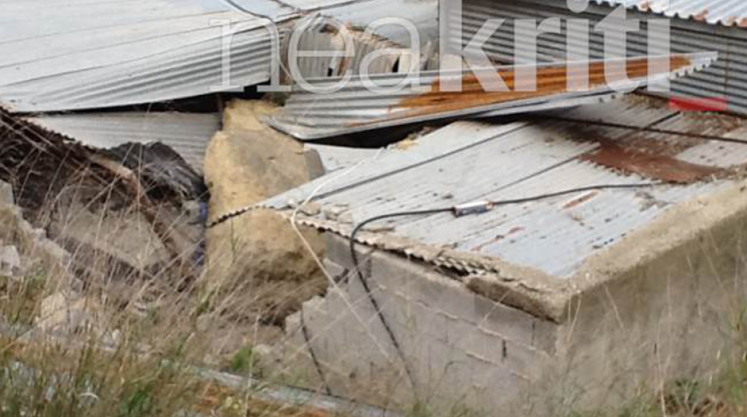 Αποκόλληση βράχου στο Ηράκλειο 