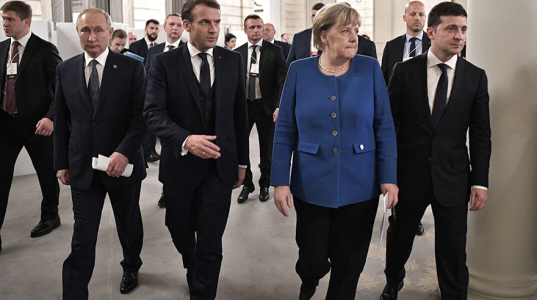 Πούτιν, Μακρόν, Μέρκελ και Ζελένσκι