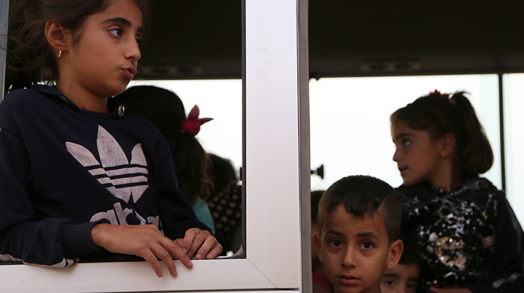Παιδιά πρόσφυγες από τη Συρία