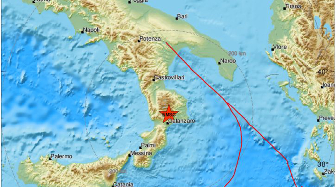 Σεισμός στη νότια Ιταλία