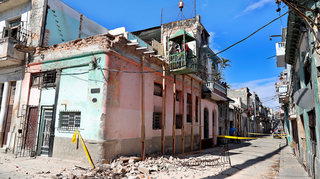 Ζημιές από τον σεισμό στην Κούβα