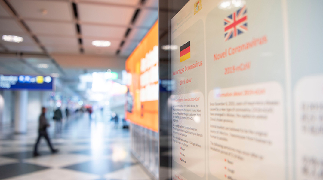 Οδηγίες για τον κοροναϊό στο αεροδρόμιο του Μονάχου 