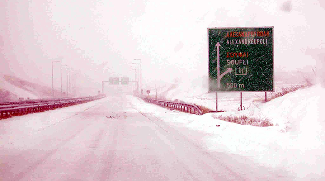 Χιόνια στον Έβρο 