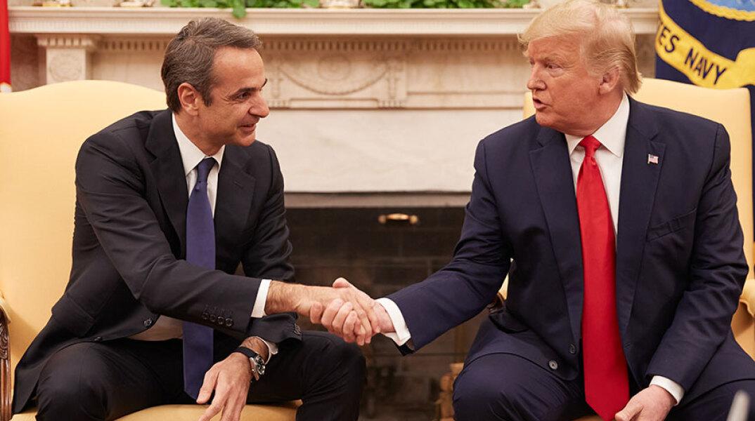 Κυριάκος Μητσοτάκης και Ντόναλντ Τραμπ