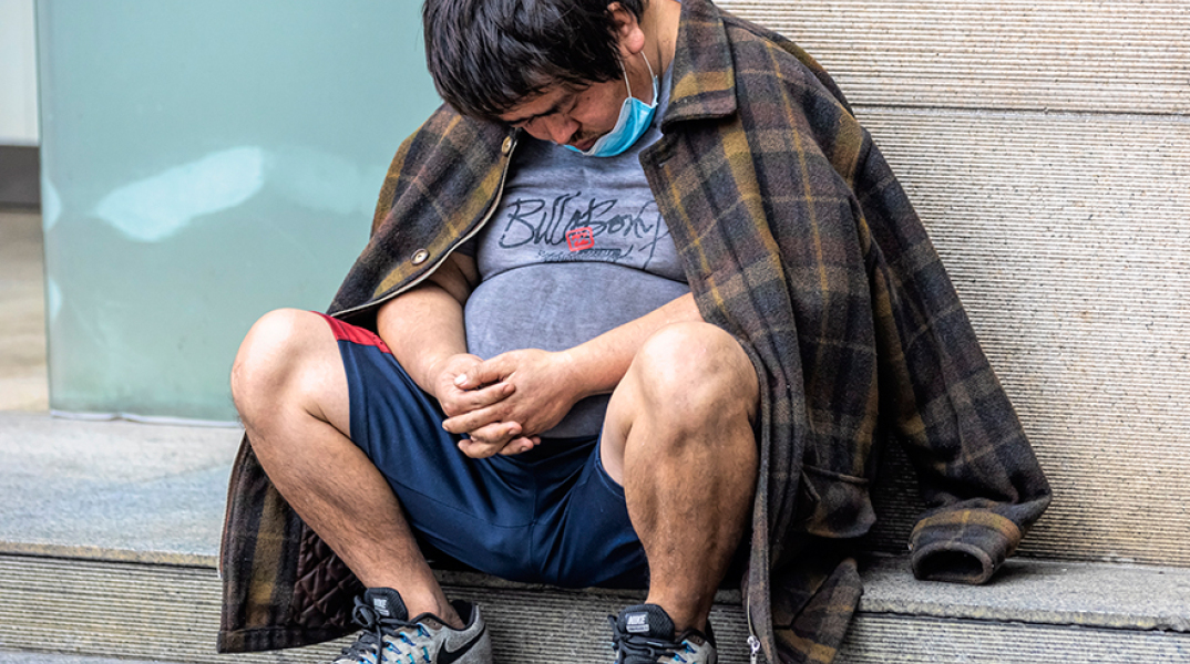 Άστεγος στην πόλη φάντασμα Ουχάν 