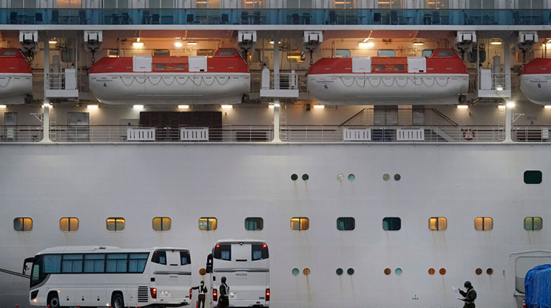 Το κρουαζιερόπλοιο Diamond Princess που μπήκε σε καραντίνα λόγω κοροναϊού