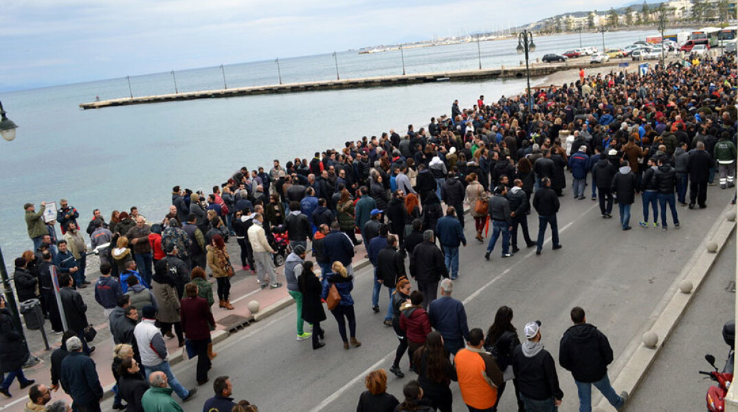 Διαμαρτυρία για το προσφυγικό-μεταναστευτικό στην Κω
