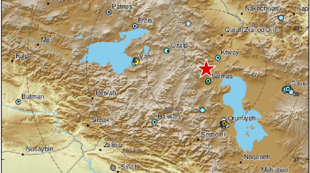 Νέος σεισμός στα σύνορα Τουρκίας-Ιράν