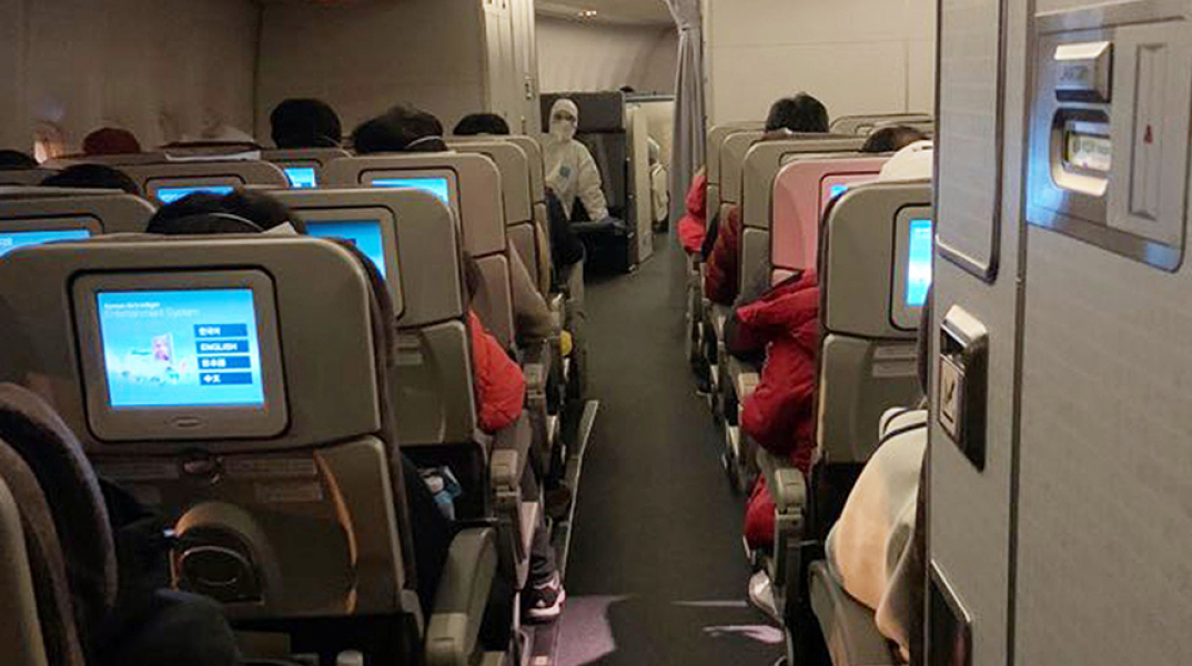 Πτήση της Korea Air από την Ουχάν