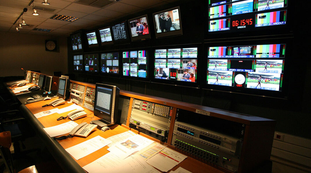 Τα στούντιο της ΕΡΤ στο Ραδιομέγαρο της Αγίας Παρασκευής