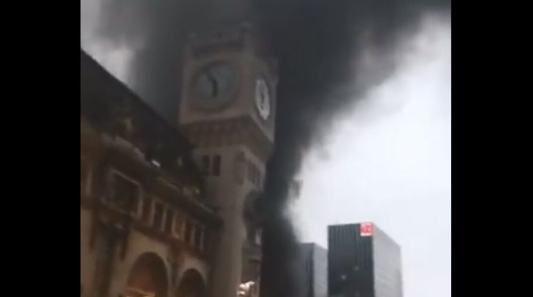 Πυρκαγιά στο Παρίσι - Εκκενώθηκε ο σιδηροδρομικός σταθμός