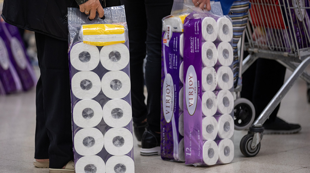 Κορωνοϊός στα σούπερ μάρκετ 