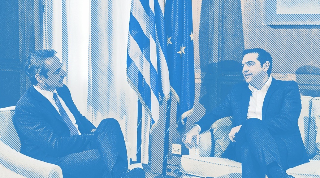 Συνάντηση του πρωθυπουργού Κυριάκου Μητσοτάκη με τον πρόεδρο του Σύριζα Αλέξη Τσίπρα
