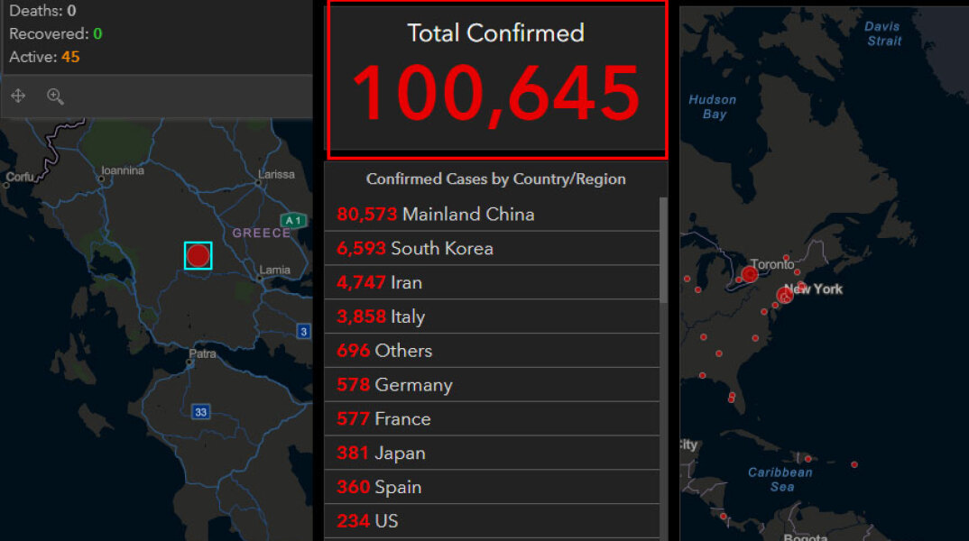 Κορωνοϊός: Ξεπέρασαν τις 100.000 τα κρούσματα παγκοσμίως