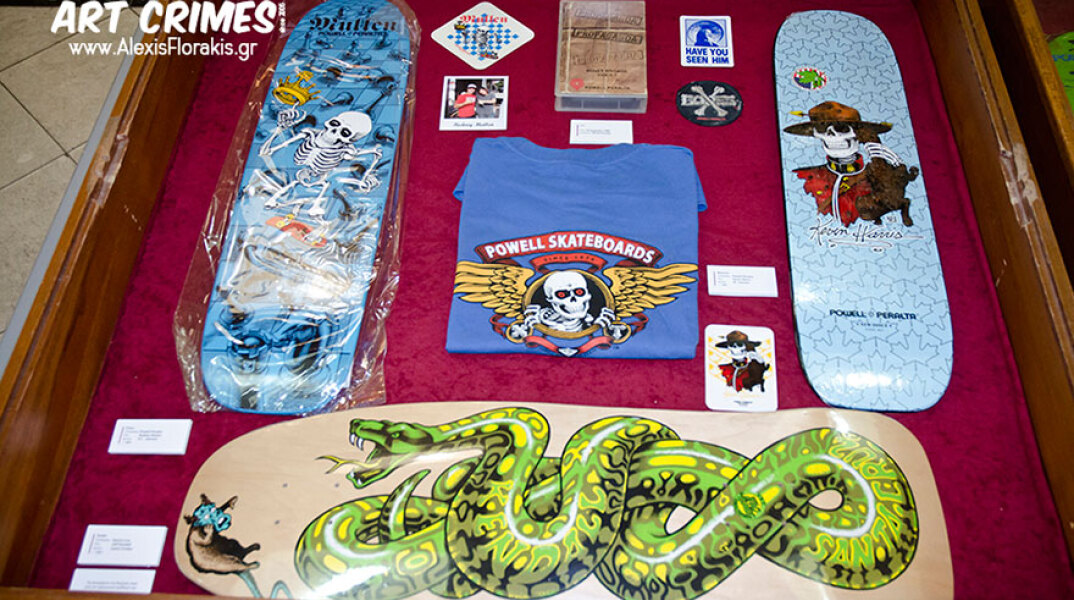 Ο Αλέξης Φλωράκης διοργανώνει και συμμετέχει στην έκθεση «Skateboard Art Crimes» στο Βαφοπούλειο Πνευματικό Κέντρο Θεσσαλονίκης