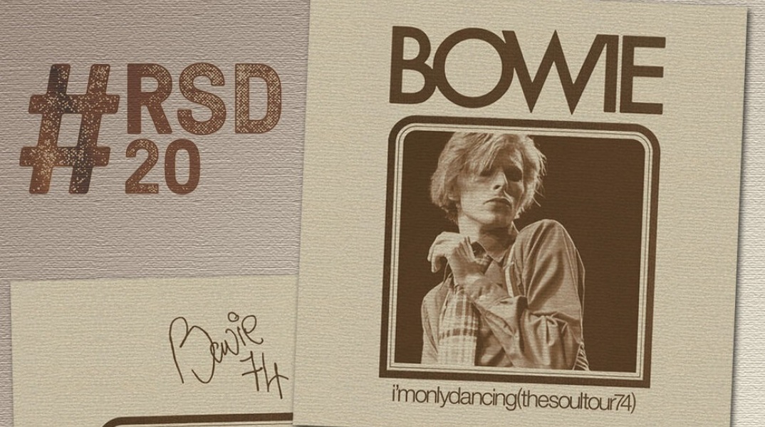 To εξώφυλλο του άλμπουμ I’m Only Dancing (The Soul Tour 74) του David Bowie για την Record Store Day