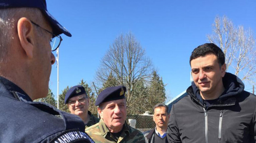 Ο Βασίλης Κικίλιας στις Καστανιές Έβρου 