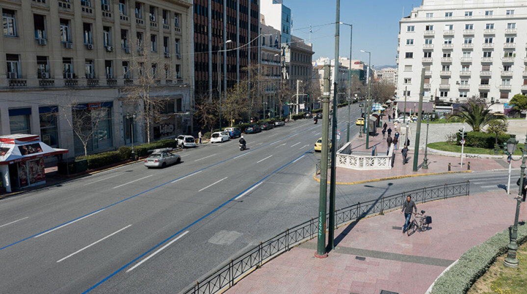 Εναέρια εικόνα της άδειας Πανεπιστημίου