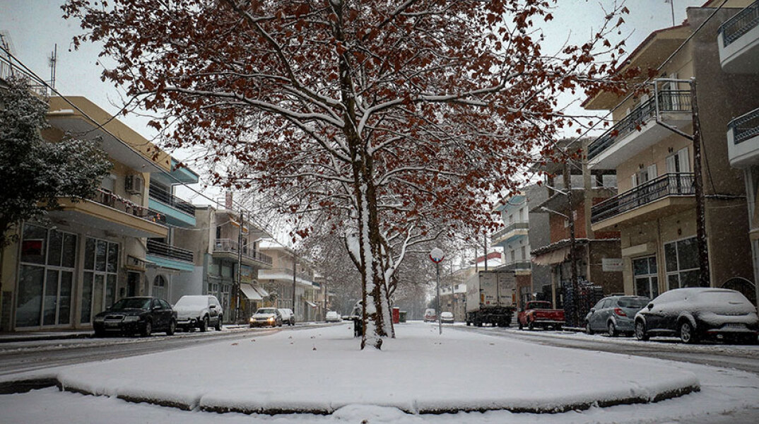 Χιόνια στην Κοζάνη
