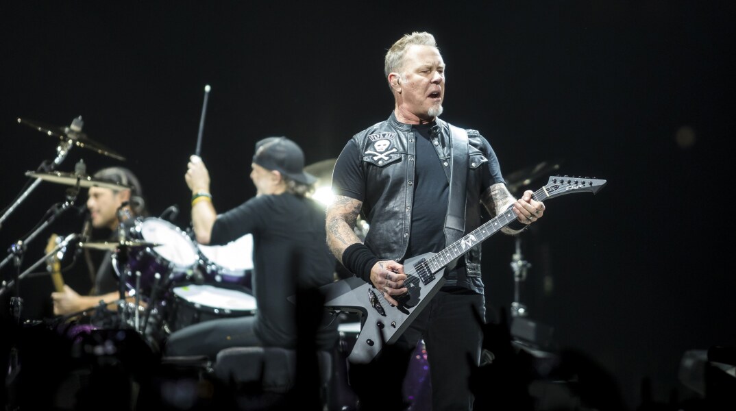Στιγμιότυπο από συναυλία των Metallica 