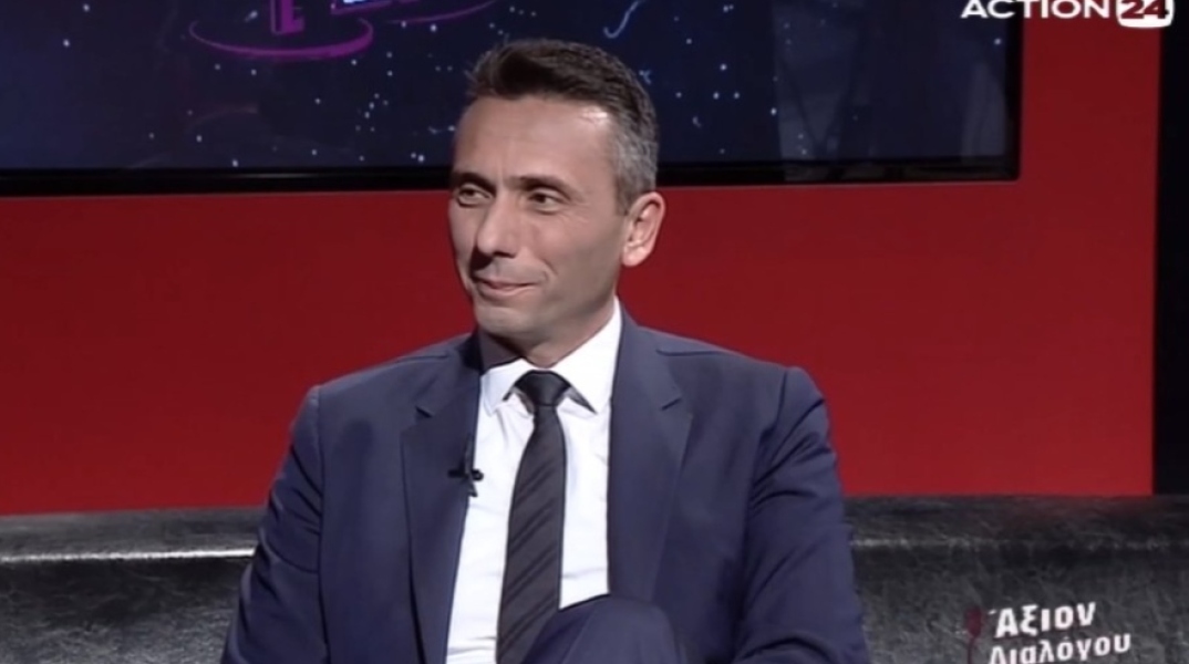 Ο Διευθύνοντας Σύμβουλος της Παπαστράτος, Χρήστος Χαρπαντίδης, στην εκπομπή «Άξιον Διαλόγου» του Μάκη Προβατά στο Action24