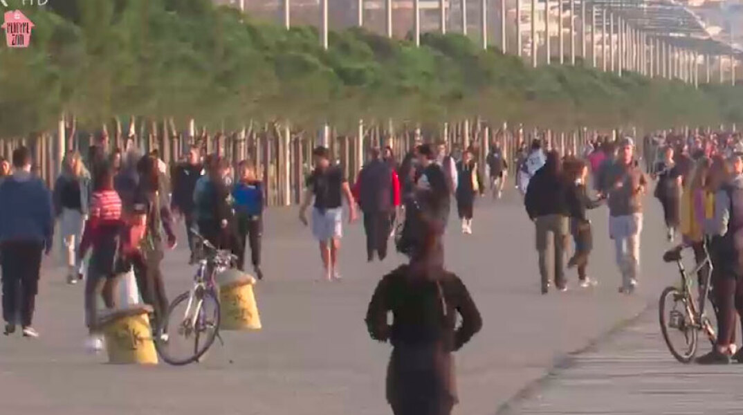 Κορωνοϊός στη Θεσσαλονίκη: «Βούλιαξε» η Παραλία - Πλήθος κόσμου πήγε για τζόκινγκ